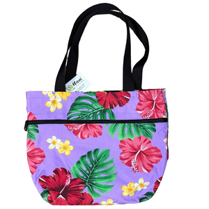 Nani Island Vibrant Floral Hula Girls Reversible Tote Bag SKU1145